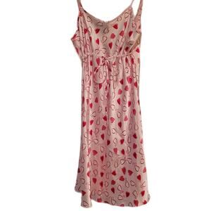 Jaclyn Smith Valentine Heart Chemise Slip Nightie size Medium